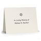 Triple Thick Canvas Folded Sympathy Cards with Jewish Star - Raised Ink Image 3 of 3